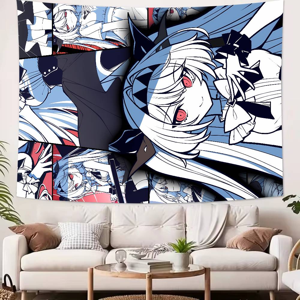 Kawaii Lilith Cool The NOexistenceN of you AND me Tapestry Wall Hanging Art Decoration Aesthetic Background Cloth Birthday Gif