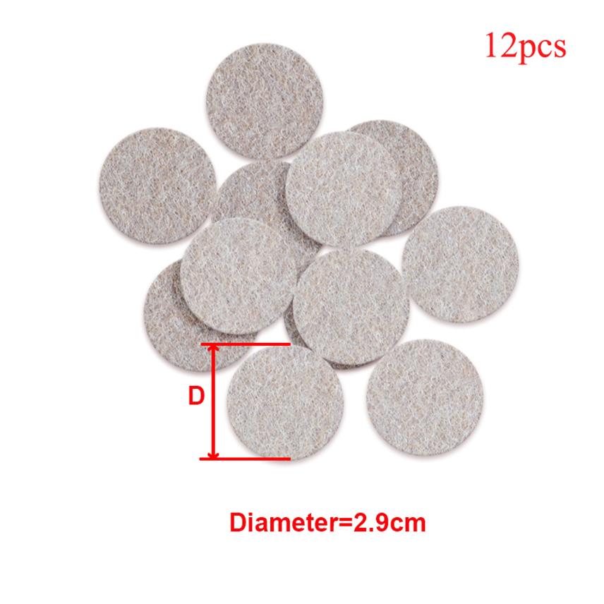 Self Adhesive Felt Chair Leg Protectors Chair Pad Furniture Feet Mute Chair Stoppers Anti-Slip Pad Round Table Foot Caps for Leg