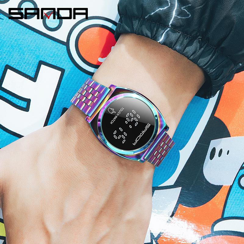 Sanda Unisex Digital Sport Watch: Simple, Stylish Single-Touch Design for Students