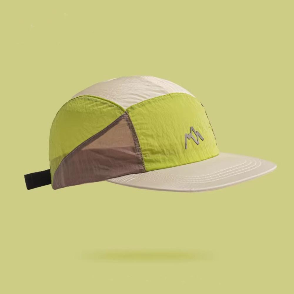 

Fashion 5-panel Camping Hats Japanese Style Quick-drying Flat Brim Baseball Cap Adjustable Thin Sunshade Cap Unisex