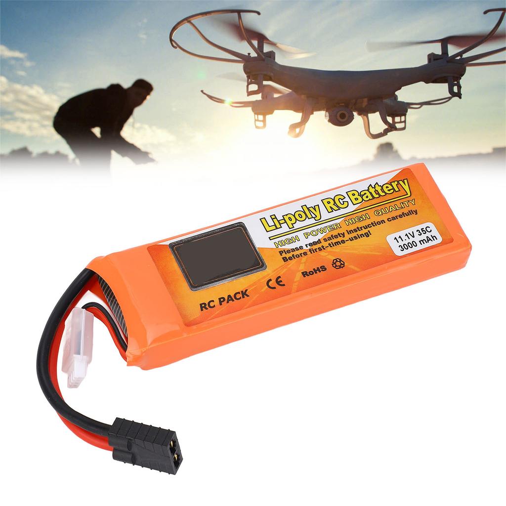 11.1V Quadcopter Ersatzakku 3000mAh FPV Drohnen Lithium-Akku Quadcopter Ersatzteile Drohnenakku