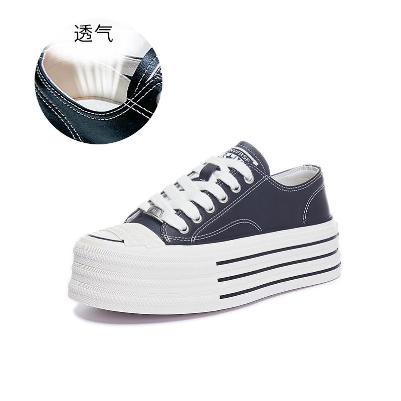 Spring Leather Little White Shoes Women's 2025 New Women's Thick Baseplate Shoes Women's Versatile Shoes Children's Casual Flats Women