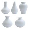 5Pcs/Set Black White Ceramics Flower Vase Modern Flower Holder Container Home Office Table Centerpiece Decorative Floral Plants Vase