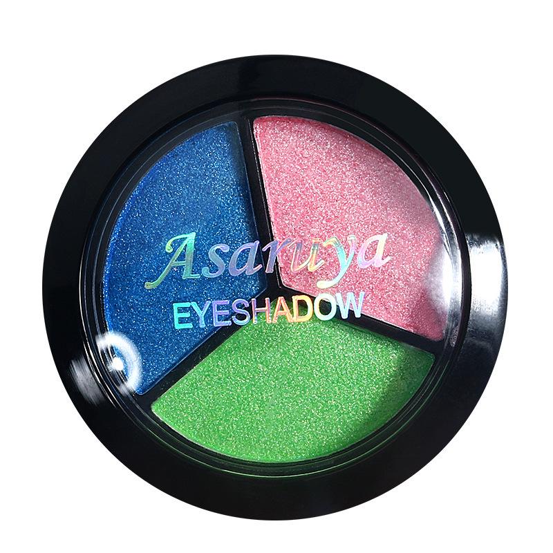 Shimmer Stage Makeup Palette: Blue, Green, Purple Eyeshadows