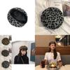 Stylish Leopard Pattern Beret Hat For Women Men Fashionable Warm And Cozy