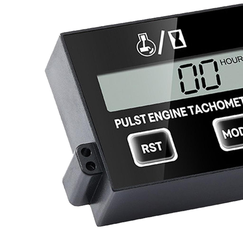 Digital Chainsaw Tachometer Waterproof Tach Gauge for RV Lawn Mower Boat