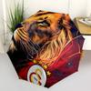 Lion, Football Automatic Opening and Closing, 8 Rib Structure Portable Umbrella, Suitable for Men and Women In All Seasons Perfect Gift for