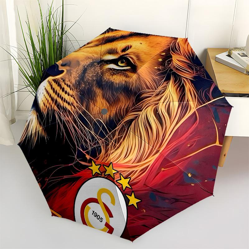 

Lion, Football Automatic Opening and Closing, 8 rib Structure Portable Umbrella, Suitable for Men and Women in All Seasons Perfect Gift for