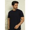 Black-navy Blue Men's Basic Slim Fit 2-pack Pajama Top