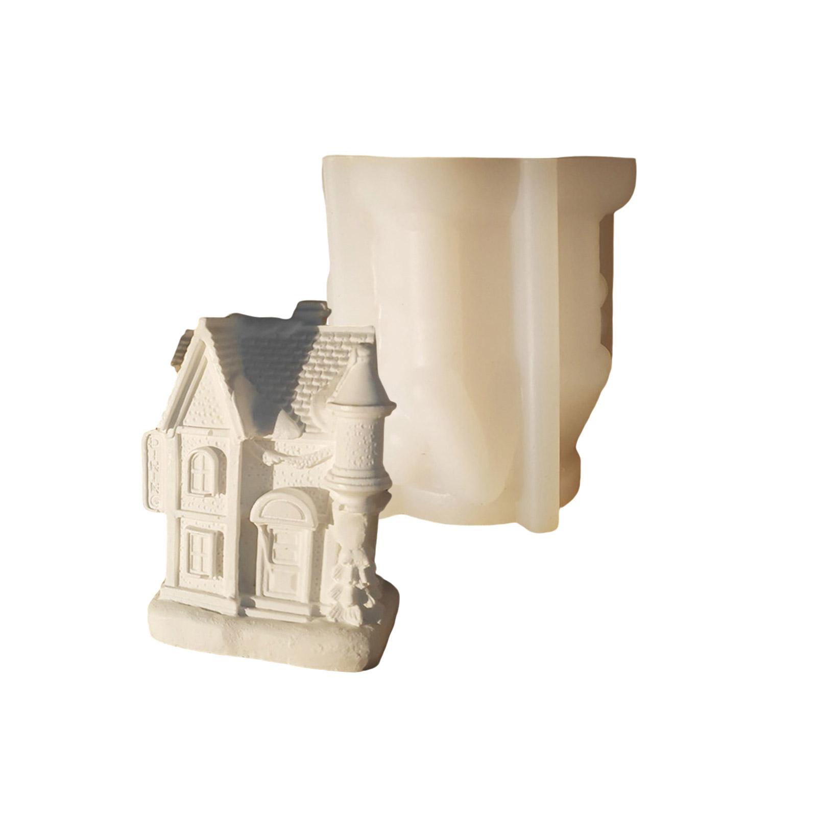 

Высококачественная силиконовая форма «Замок» для гипса, многоразовая и с детализированным дизайном, форма для изготовления украшений для DIY и домашнего декора A