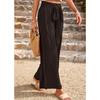 Women's casual pants loose solid color wide-leg pants