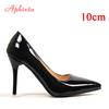 Fashion Aphixta 10cm Heels Women Pumps Shoes Pointed Toe Bling Gold Patent Leather Sexy Wedding Party Official Shoes Woman Big Size 48