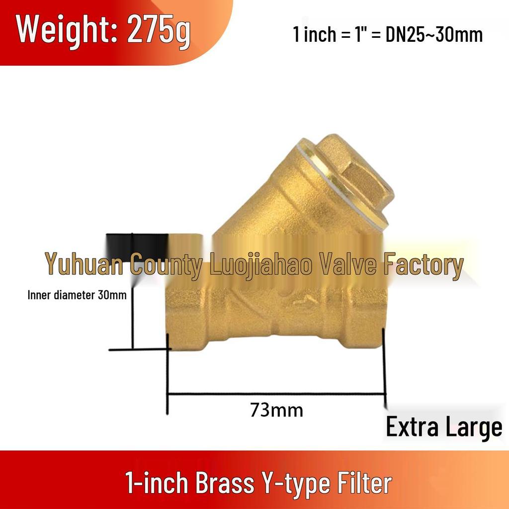 High-Pressure High-Temperature Forged Brass Y-Type Multifunctional Filter Pipe