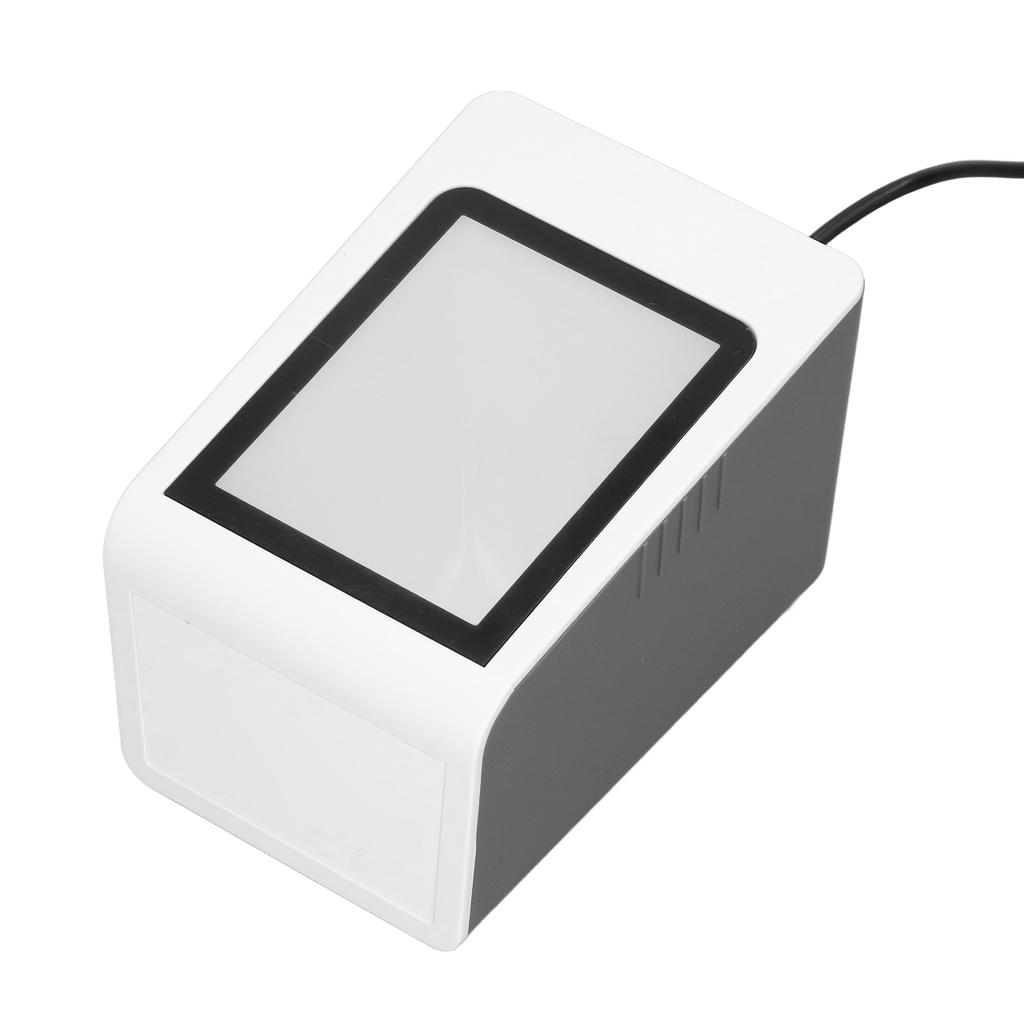 Scanner de coduri de bare de birou, cu solicitări vocale, identificare automată, mâini libere, cu fir USB, cititor de coduri QR pentru PC, mașină POS