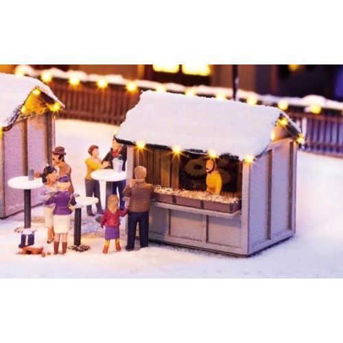 Set pour marché de Noël - NOCH - 1/87 HO - Enfant - Mixte - Ambiance festive