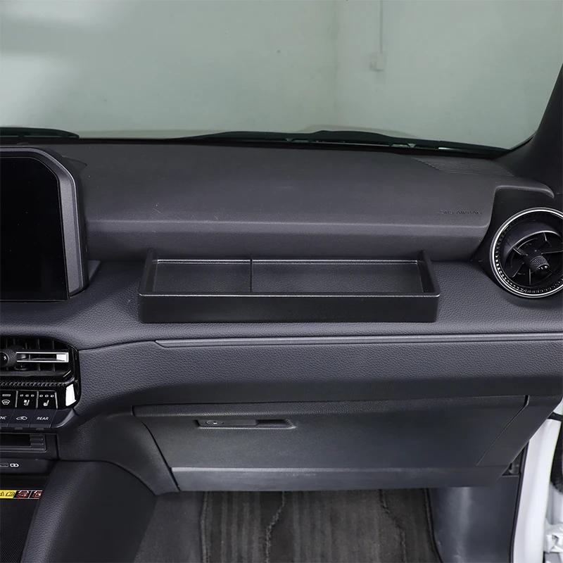 Boîte à gants côté passager noir ABS, plateau de rangement, accessoires d'intérieur de voiture, pour Toyota Land Cruiser Prado 250 LC250 2024 – 2025