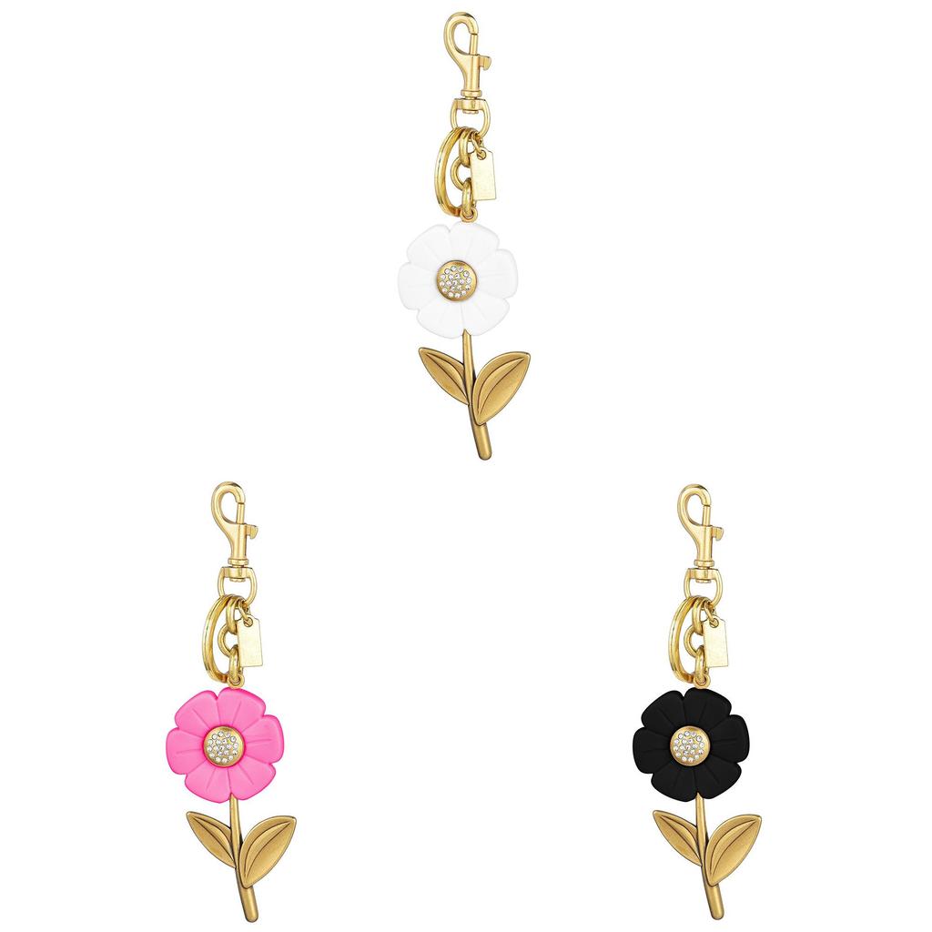 Style Flower Keychain With Embedded Crystals For Girls Bag Decor