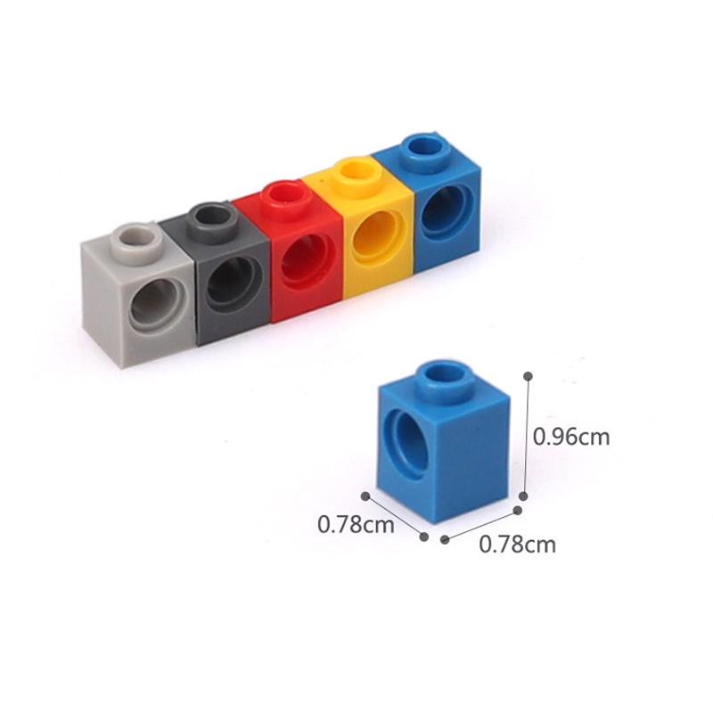 10 Stück MOC High-Tech-Teile 6541 1x1 Stein 1 Loch MOC Technischer Baustein Geeignet für alle Marken Kleinteile Spielzeug