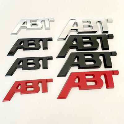 Für RS3 3D Metall ABT Logo Buchstaben Auto Emblem Abzeichen Für Audi A5 A7 A1 SQ5 TT RS6 RS3 Q7 Q5 Q8 A3 VW Golf 7 ABT Aufkleber Zubehör