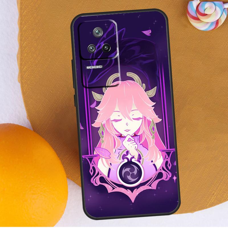 Genshin Impact Yae Miko For POCO F3 F4 GT M4 M5 X3 X4 Pro Phone Case For Xiaomi 12S Ultra 12T 11T Pro 12 11 Lite