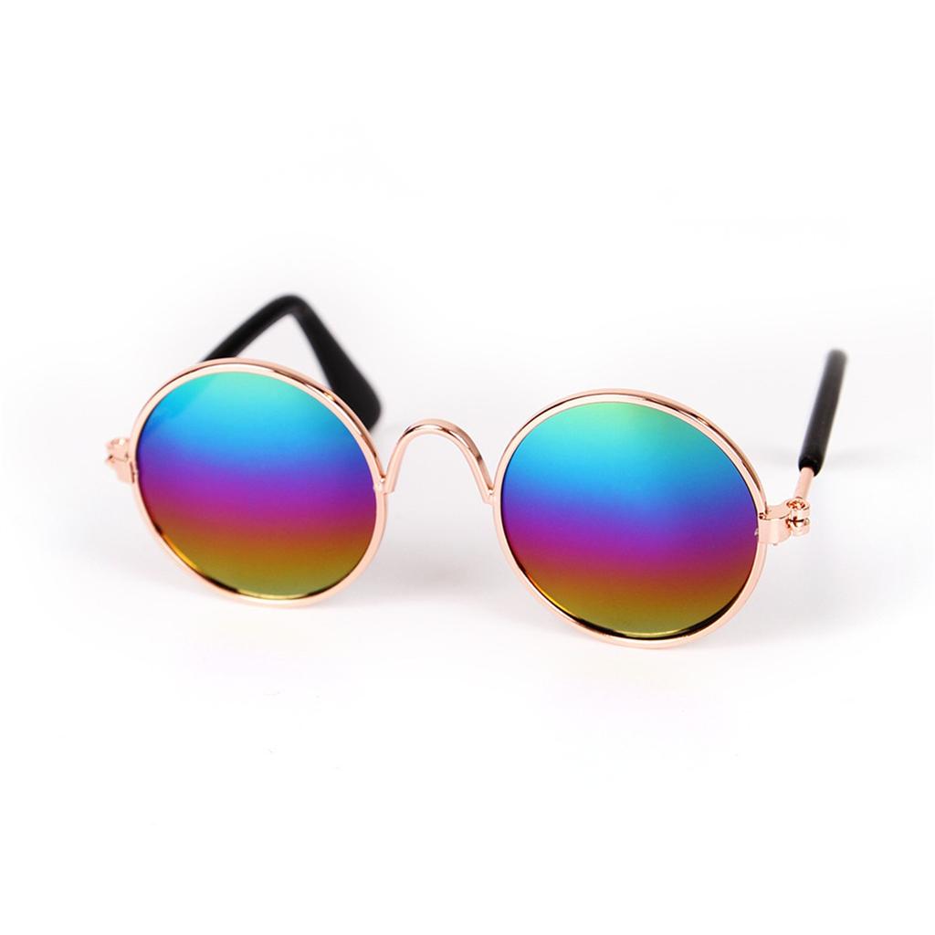 Fashion Dog Cat Pet Glasses Creative Trend Photography Round Frame Small Sunglasses Retro Cat Dog Sunglasses