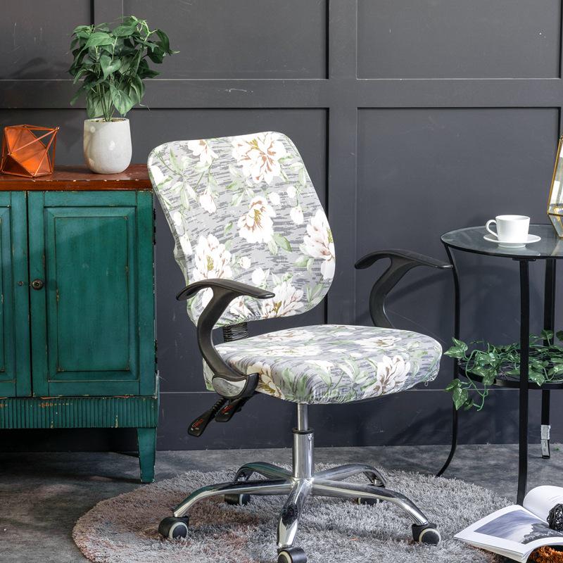 Elegant Elastic Split Chair Cover for Office, Dining, and Computer Chairs