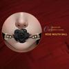 MEMIO 1 Set Of Adult Game BDSM Mouth Gag Handcuff Belt Bondage SM Backhand Silicone Rose Mouth Plug Backhand Handcuffs And Ankle Cuffs Constrain The M