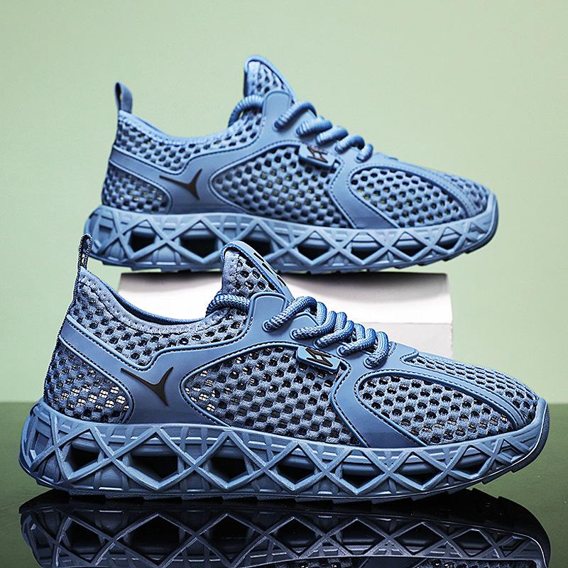 Men's Summer Versatile Low-top Trendy Versatile Mesh Shoes Outdoor Casual Comfortable Breathable Lazy Shoes