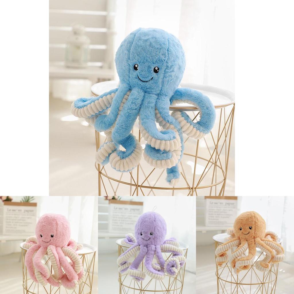 Adorable 15.7'' Octopus Plush Stuffed Toy Pillow For Kids And Home Decor