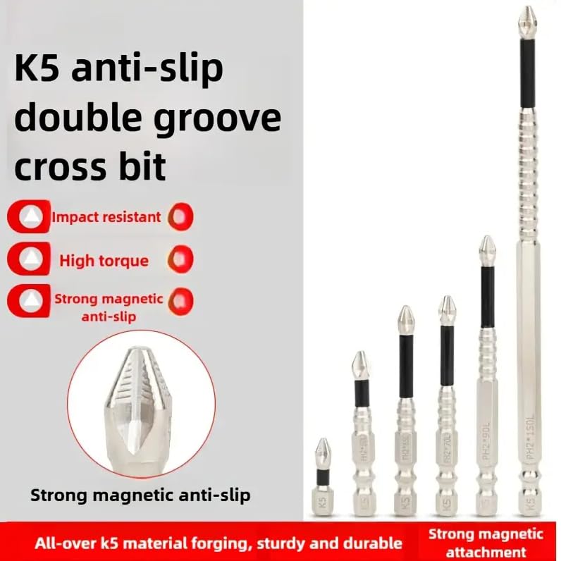 High-Magnetic Screwdriver Drill Bit Set, Lagonshop Durability Driver Bit, Electric Precision Screwdriver Set, Anti-Slip Electric Precision Sets (2*