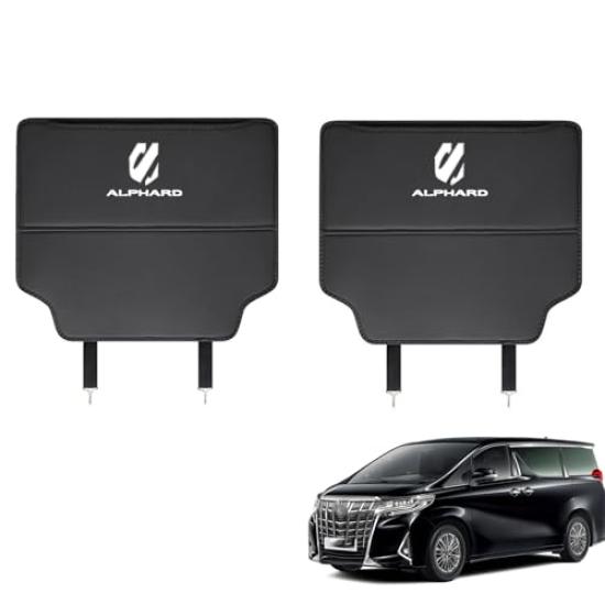 

RoBeKaU Совместимый с Toyota New Alphard Защита от пинков Защита спинки сиденья автомобиля с карманом для хранения Задний коврик для пинков из ПУ кожи Alphard 10