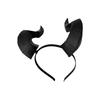 Gothic Ox Horn Headband Dark Style Halloween Headband Cow Horn Hair Hoop  Stage Performance