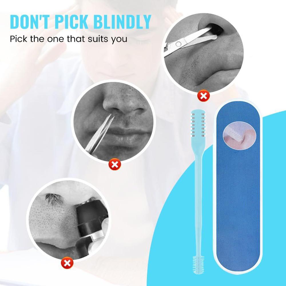 5pcs 360° Double-Headed Nose Hair Trimmer with Storage Box