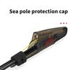 Fishing Pole Guide Protection Cover Fishing Rod Tip Cap with Fixing Belt Rod Top Hat Protector Fishing Rod Accessories