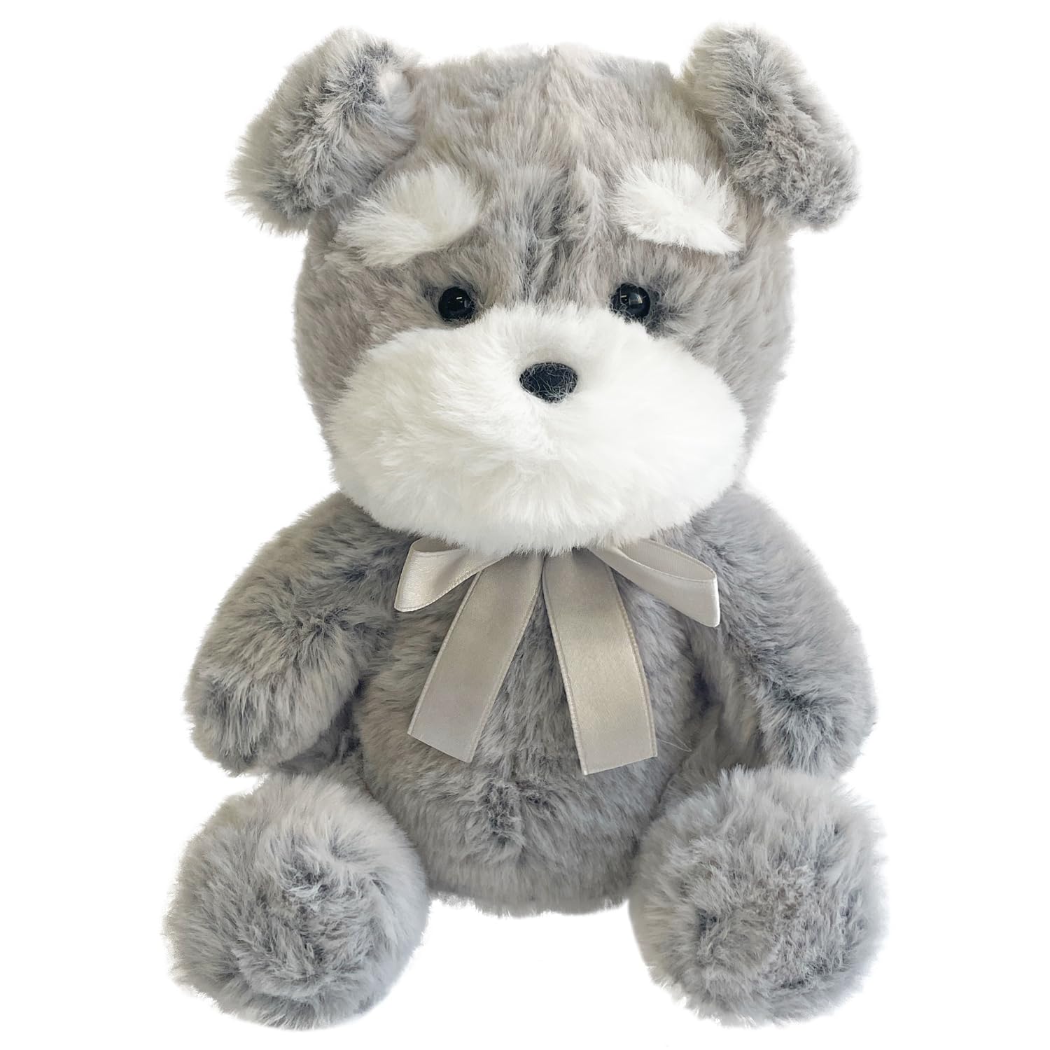 

Tino Plush Animal Pen Fluffy and Cute with Carabiner and Attaches to Bag [Stream] Pouch/Pencil Case, Schnauzer, (TY-042-E)