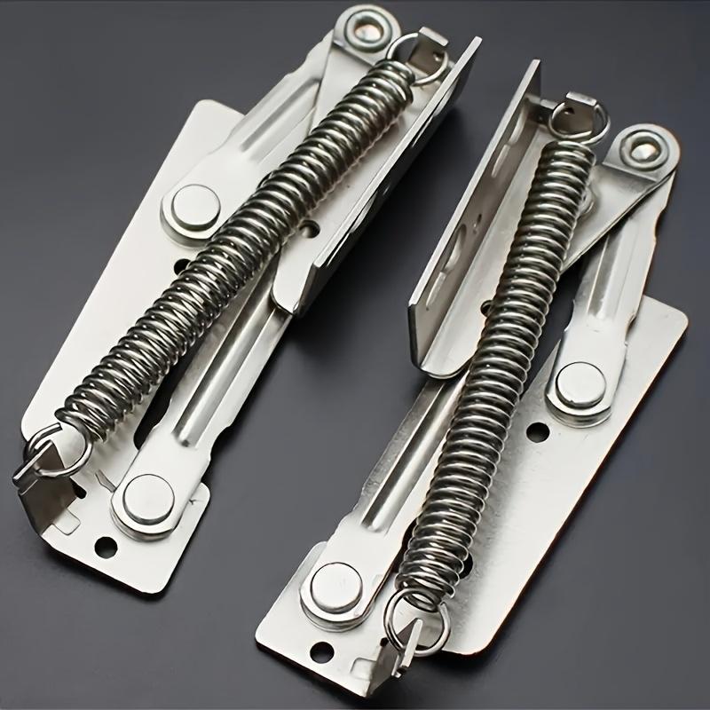 

2pcs 80 degree Sprung Hinges Cabinet Door Lift Up Stay Flap Top Support Cupboard Kitchen