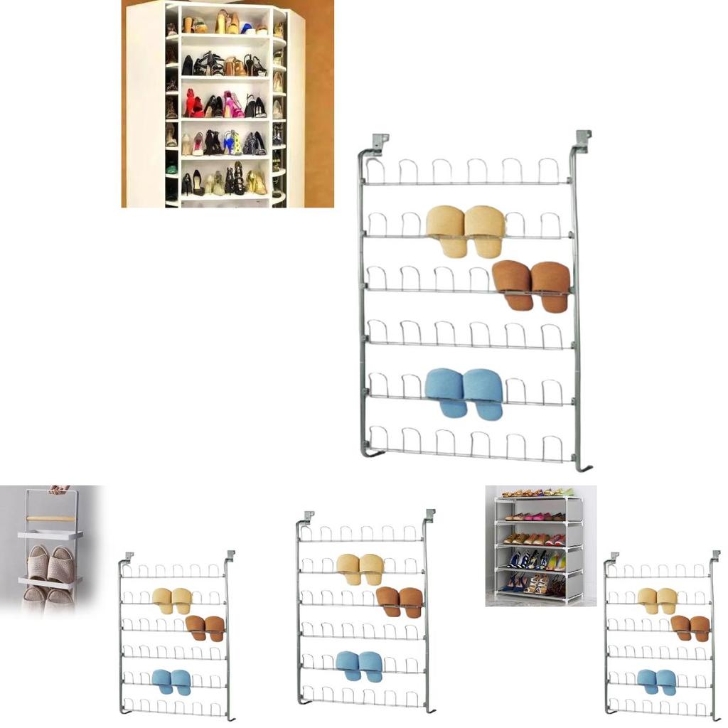 Multilayer Metal Shoe Cabinet For Indoor Storage And Space Optimization In Living Spaces
