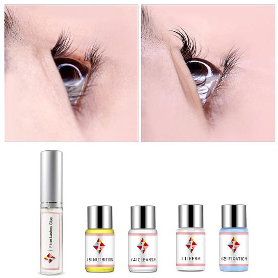 5Pcs Mascara Eyelash Shaper Curly Liquid Professional Lash Lift Kit for Home