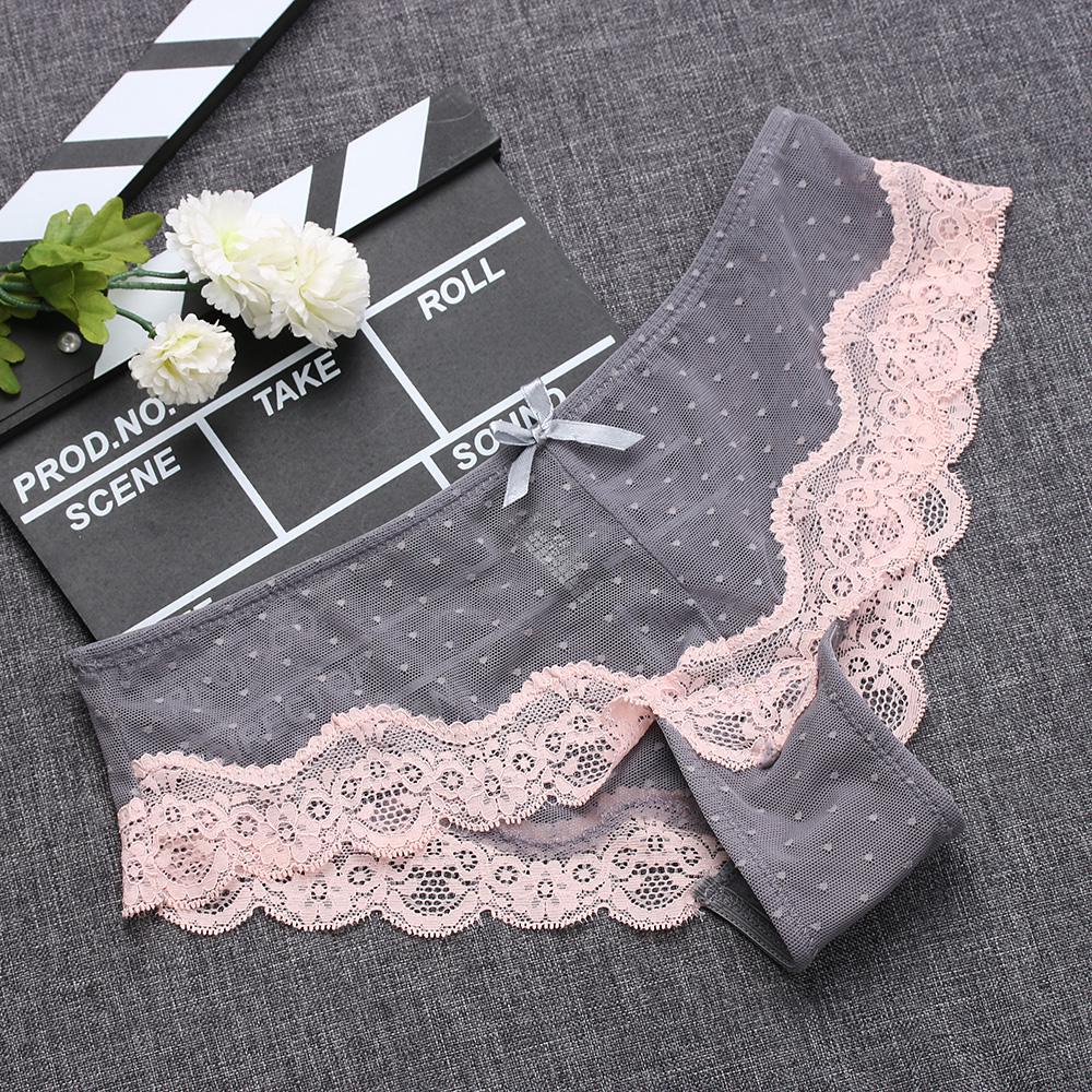 Sexy Lace Women Panties Fashion Underpants Tempting Pretty Briefs Cotton Low Waist Cute Women Underwear Hipster Lingrie