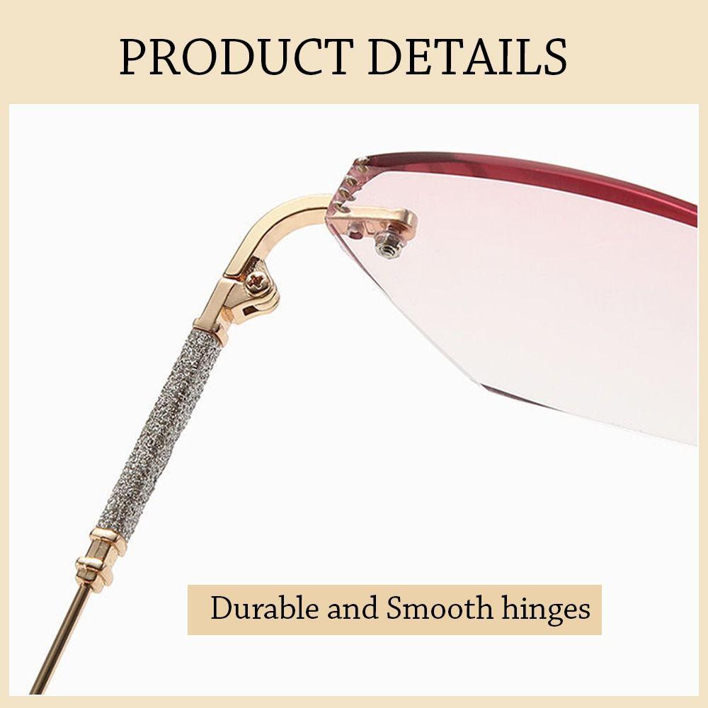 Blue Ray Blocking Anti-Blue Light Reading Glasses Eye Protection Vintage Hyperopia Glasses Glitter Frame Luxury Diamond