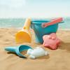 Children Summer Sand Playing Toys Plastic Seaside Outdoor Folding Bucket Water Gun Entertainment Over 3 Years Old Kids Gifts TMZ