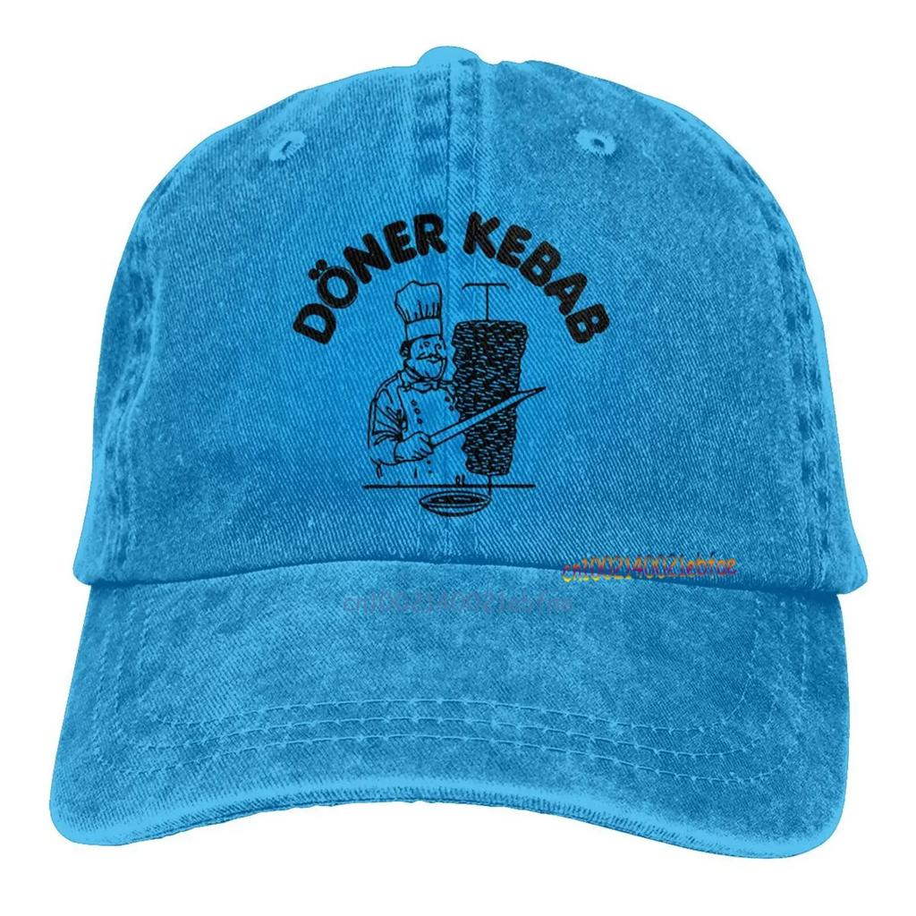 Döner Kebab Grafik Baseball Caps Unisex Lässige Snapback Mütze Lustige Herren Baumwoll-Trucker-Caps Outdoor Sportkappe Hip Hop Denim Hüte