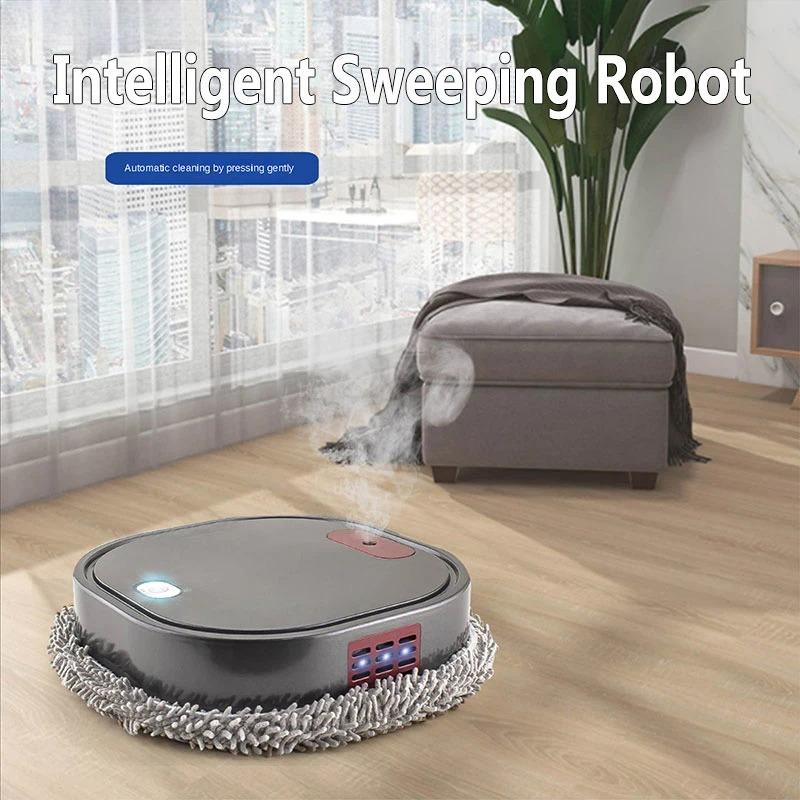 New intelligent floor mopping robot wet and dry rechargeable humidification spray floor cleaning and cleaning machine