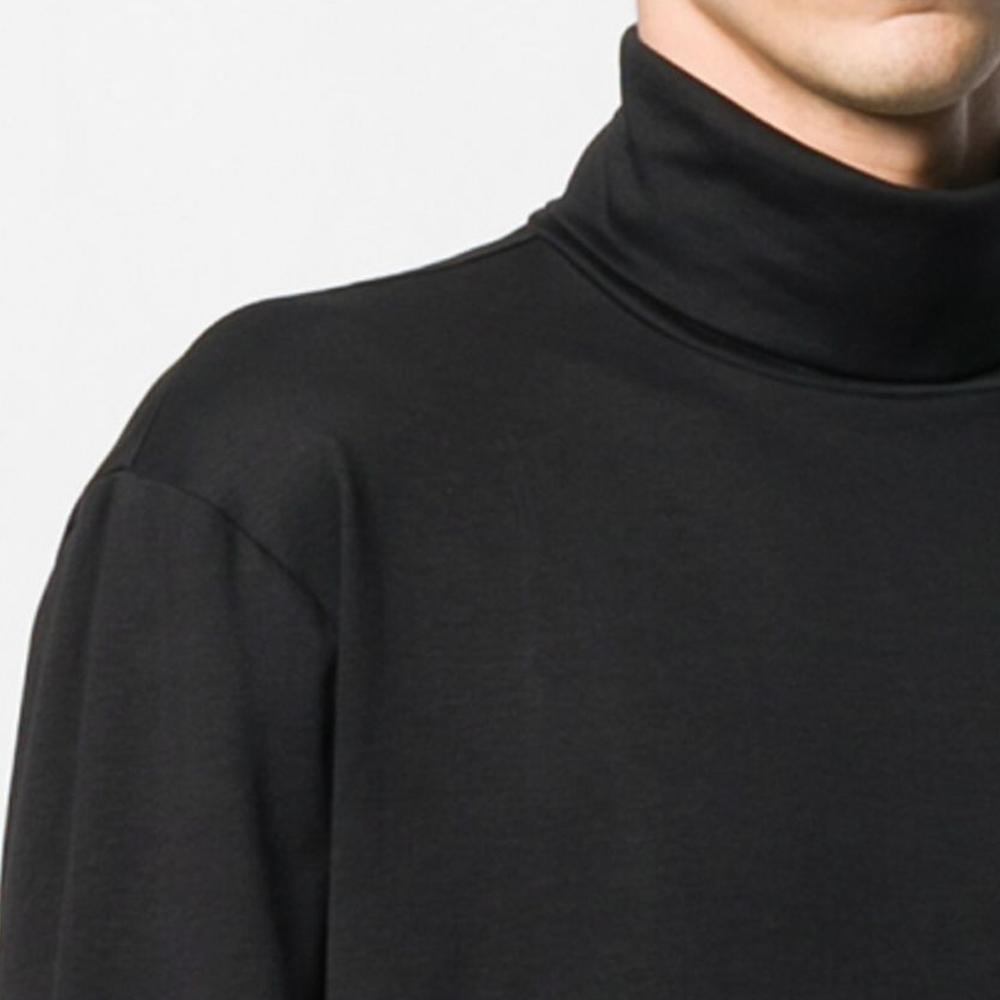 Polo Ralph Lauren Solid Logo High Neck Long Sleeve T-Shirt Men Tops Black 710760126-001