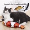 Electric Cat Toy Fish Pet Cat Toys Simulation Fish Swing Kitten Dance Fish Toy Funny Cats Chewing Playing Supplies USB Charging