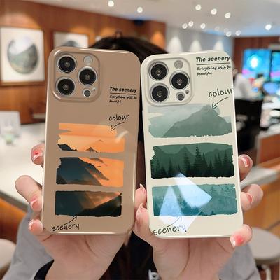 Husa telefon acuarela pentru Samsung Galaxy S20 FE 5G A52 iPhone 15 Xiaomi Redmi VIVO OPPO Realme Huawei Infinix Husa dur ultra subtire rezistenta la socuri