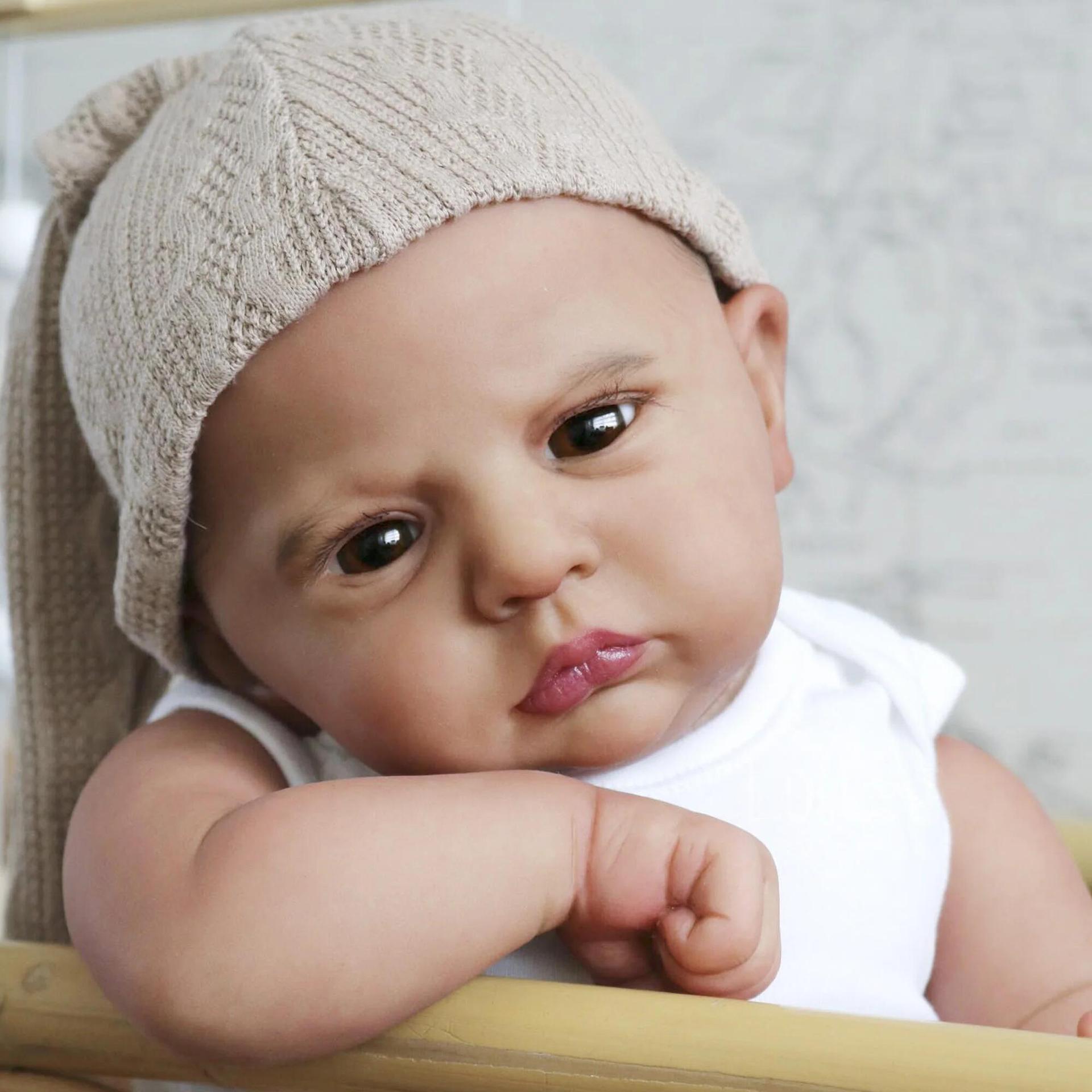60cm Cloth Body Reborn Doll Cameron - Realistic Simulation Doll 60cm