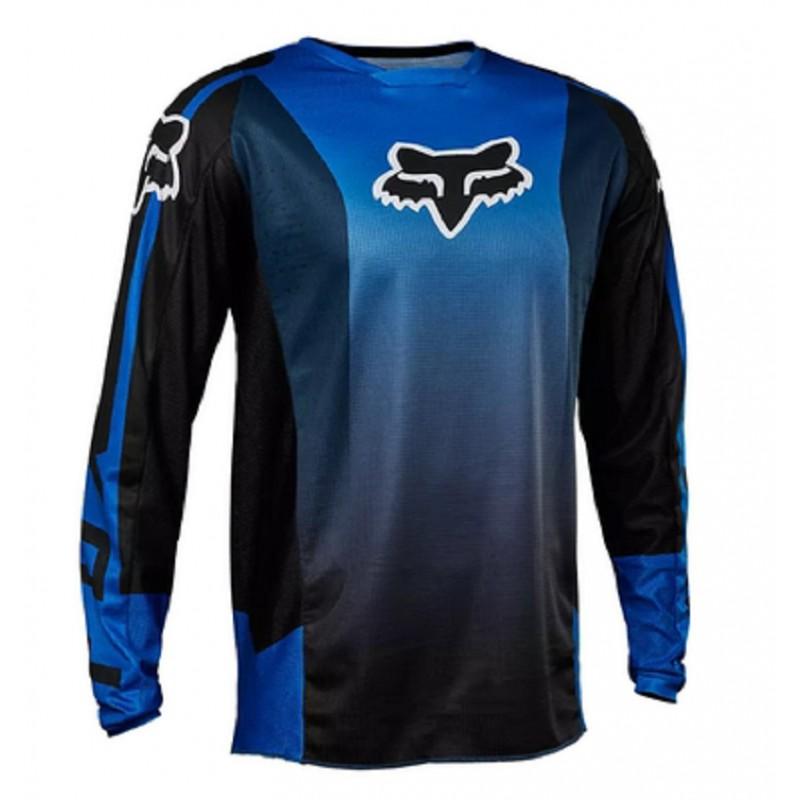Mens Quick-Dry Long Sleeve Cycling Jersey Mountain Bike Downhill Shirt UV Protection Sport Top