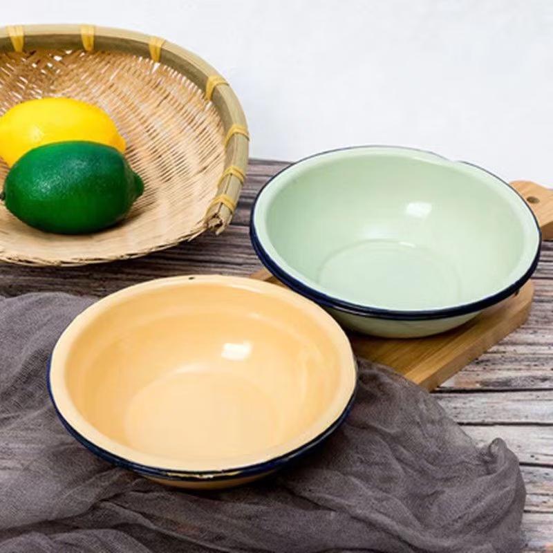 Versatile Enamel Kitchen Bowl