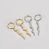 Minimalist Snake Hoop Earrings For Women Chic Cool Tone Fashionable Elegant Personalized Jewelry Accessories